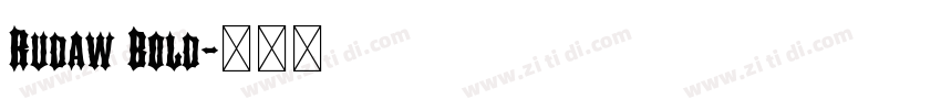Rudaw Bold字体转换